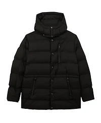 Reiss Men's Detachable-Hood Quilted Puffer Coat