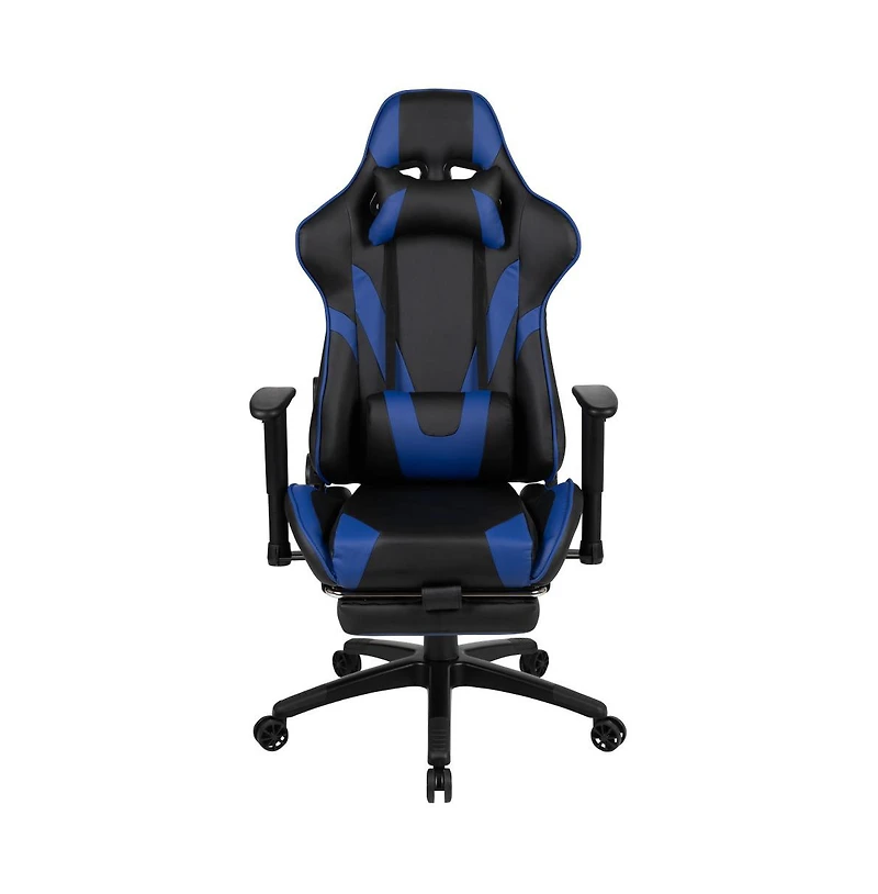 Z300 Gaming Racing Office Ergonomic Pc Chair With Reclining Back And Footrest