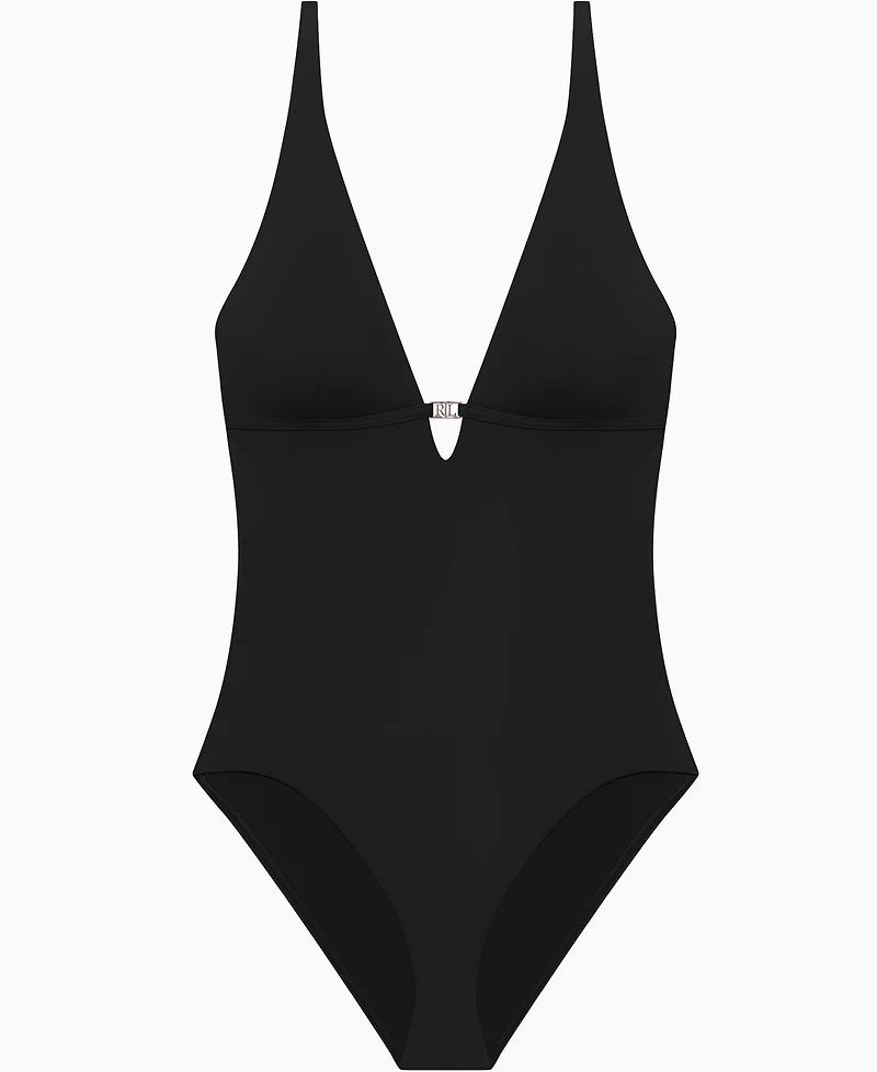 Lauren Ralph Tall Triangle One-Piece Swimsuit