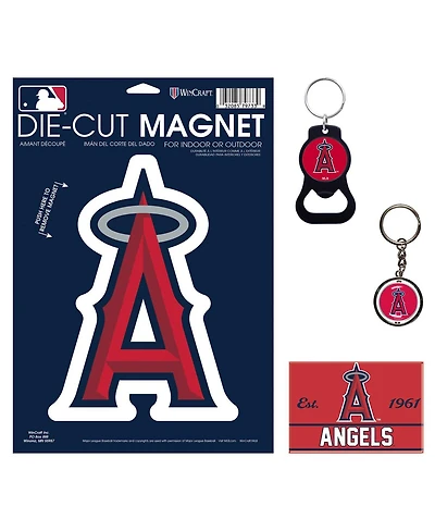 Wincraft Los Angeles Angels 4-Pack Key Rings and Magnets Set