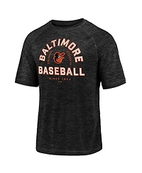 Fanatics Men's Black Baltimore Orioles Line Up Primary Threat Striated T-Shirt