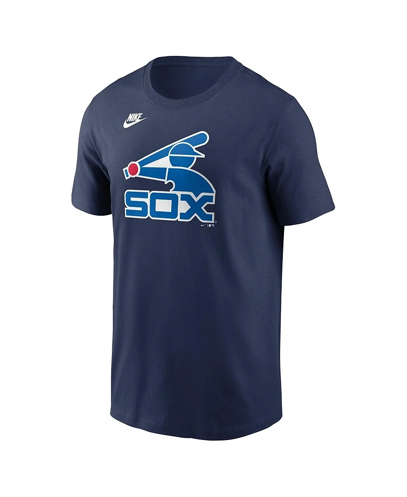 Nike Men's White Chicago Sox Cooperstown Collection Logo T-Shirt