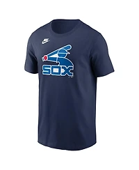 Nike Men's White Chicago Sox Cooperstown Collection Logo T-Shirt