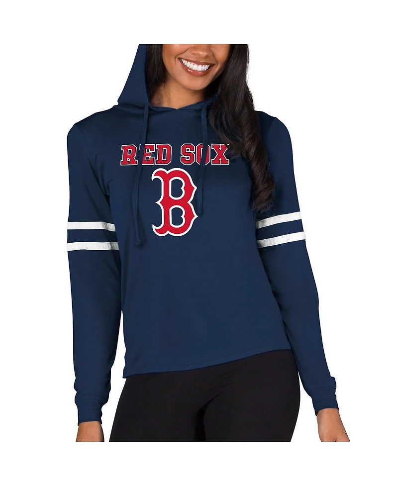 Concepts Sport Women's Navy Boston Red Sox Marathon Lightweight Lounge Pullover Hoodie