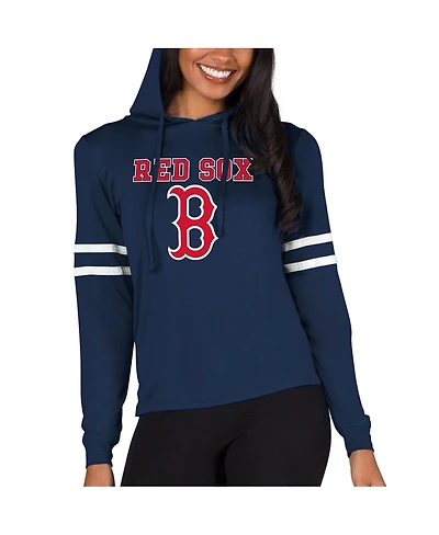 Concepts Sport Women's Navy Boston Red Sox Marathon Lightweight Lounge Pullover Hoodie