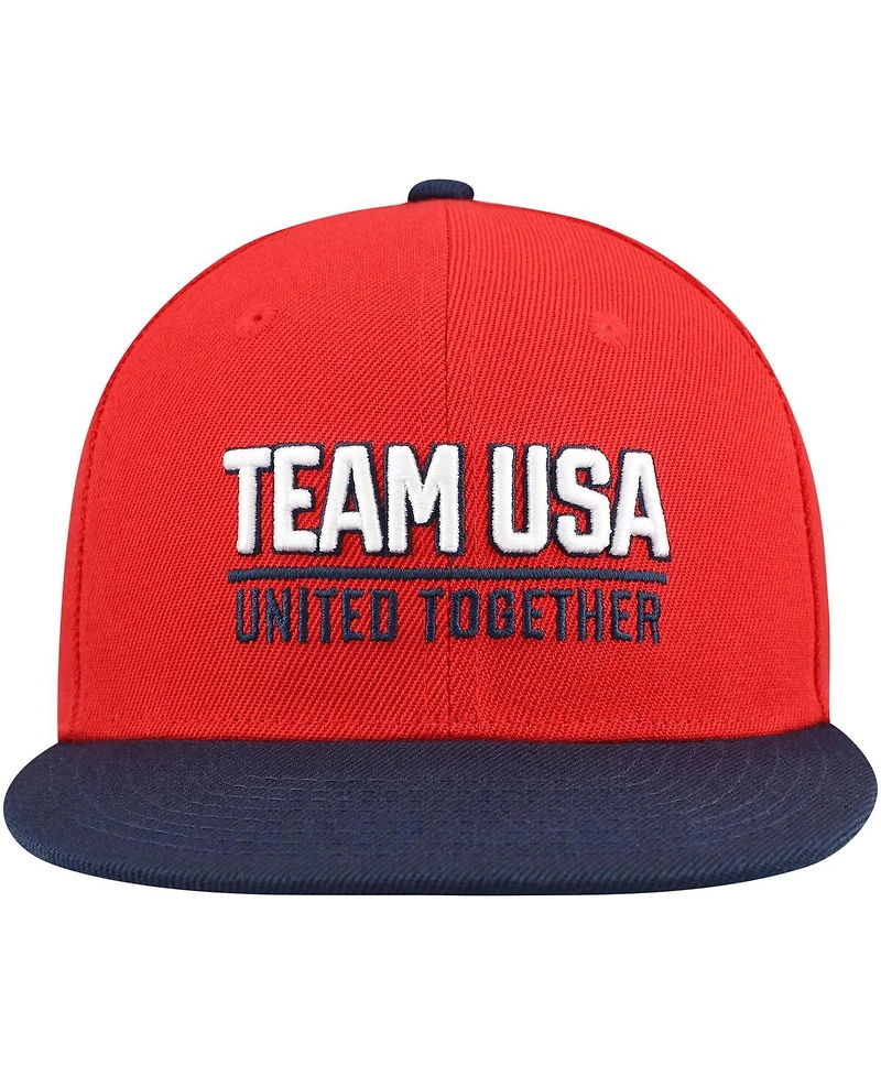 Outerstuff Big Boys and Girls Team Usa Red United Snapback Hat