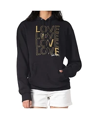 G-iii 4Her by Carl Banks Women's Black Vegas Golden Knights Hockey Love Fleece Pullover Hoodie