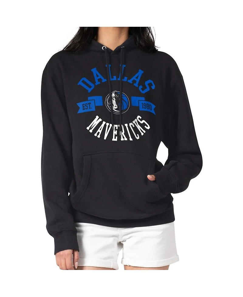 G-iii 4Her by Carl Banks Women's Black Dallas Mavericks City Pullover Hoodie