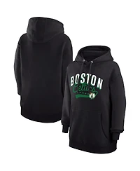 G-iii 4Her by Carl Banks Women's Black Boston Celtics Filigree Logo Pullover Hoodie