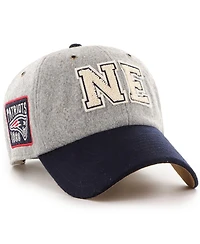 Stoney Clover Lane X ''47 Brand Men's and Women's Gray/Navy New England Patriots Block Clean Up Adjustable Hat