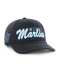 '47 Brand Men's Black Miami Marlins Corduroy Hitch Adjustable Hat