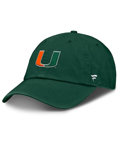 Fanatics Men's Green Miami Hurricanes Squad Club Adjustable Hat