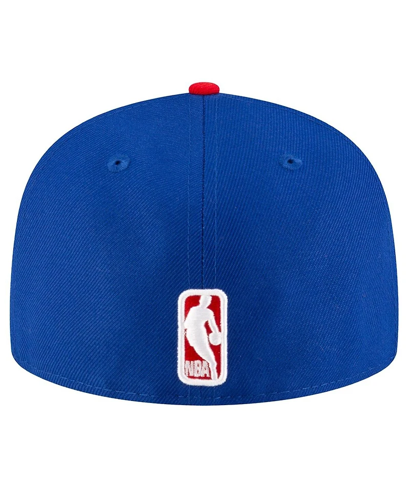 New Era Men's Blue Detroit Pistons Two-Tone 59FIFTY Fitted Hat