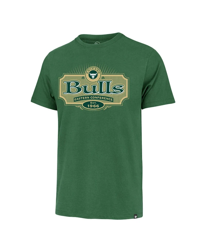 '47 Brand Men's Green Chicago Bulls Lucky Team Franklin T-Shirt