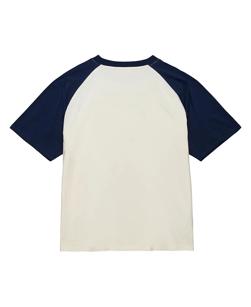 Mitchell & Ness Women's Cream Seattle Mariners Boyfriend Raglan T-Shirt