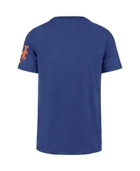 '47 Brand Men's Royal New York Mets Upside Down Two-Peat Franklin T-Shirt