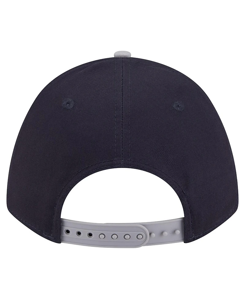 New Era Men's Navy/Gray Detroit Tigers Arch 9FORTY A-Frame M-Crown Adjustable Hat