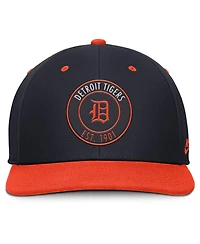 Nike Men's Navy/Orange Detroit Tigers Cooperstown Collection Pro Dri-fit Snapback Hat
