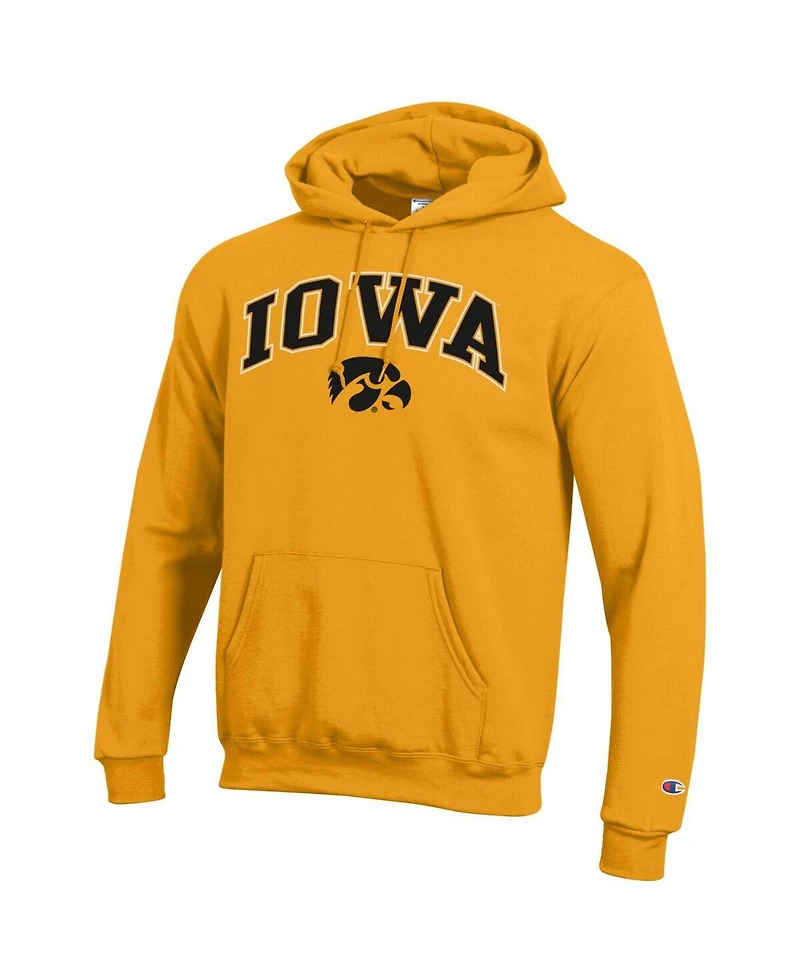 Champion Men's Champion Gold Iowa Hawkeyes Arch Over Logo Pullover Hoodie