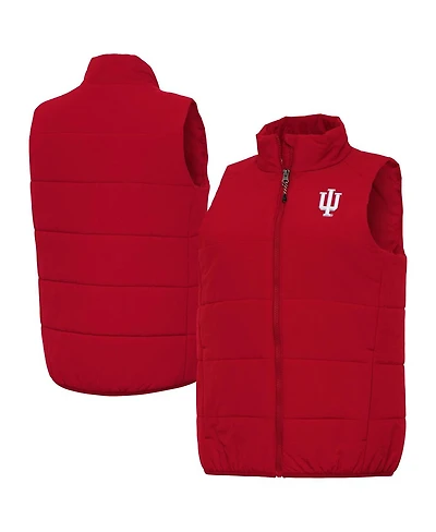 Antigua Women's Crimson Indiana Hoosiers Experience Full-Zip Vest
