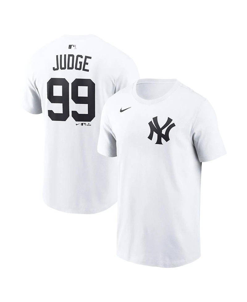 Nike Men's Aaron Judge White New York Yankees Name Number T-Shirt