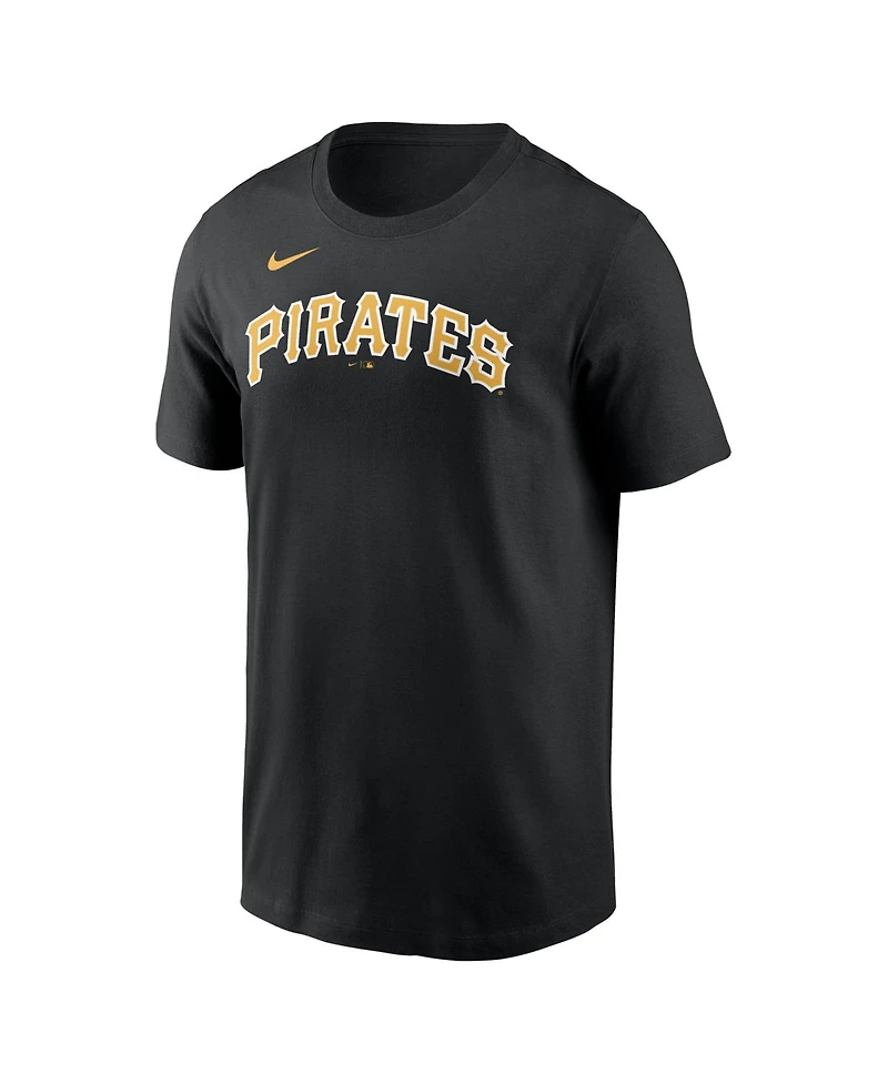 Nike Men's Paul Skenes Black Pittsburgh Pirates Home Name Number T-Shirt