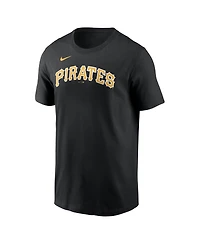 Nike Men's Paul Skenes Black Pittsburgh Pirates Home Name Number T-Shirt