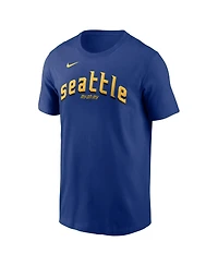 Nike Men's Cal Raleigh Royal Seattle Mariners City Connect Name Number T-Shirt