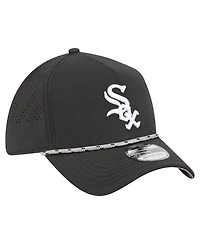 New Era Men's Black Chicago White Sox 39THIRTY A-Frame Perforated Flex Hat