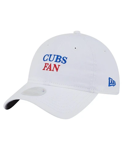 New Era Women's White Chicago Cubs Team Fan 9TWENTY Adjustable Hat
