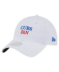 New Era Women's White Chicago Cubs Team Fan 9TWENTY Adjustable Hat