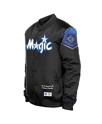 New Era Men's Black Orlando Magic 2025/26 City Edition Full-Snap Satin Jacket