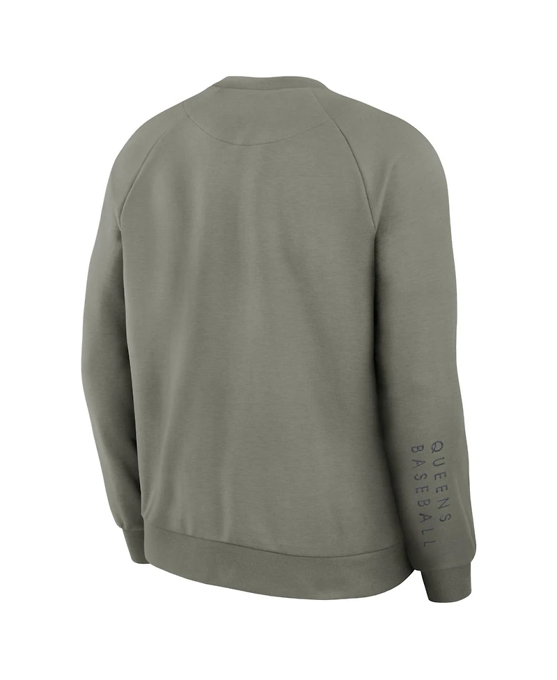 Nike Men's Green New York Mets Statement Primary Raglan Dri-fit Sweatshirt