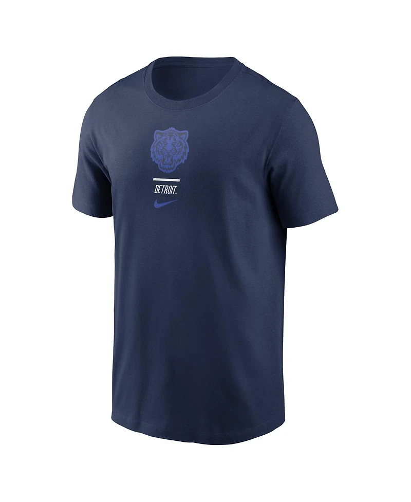 Nike Men's Navy Detroit Tigers City Connect 2-Hit T-Shirt