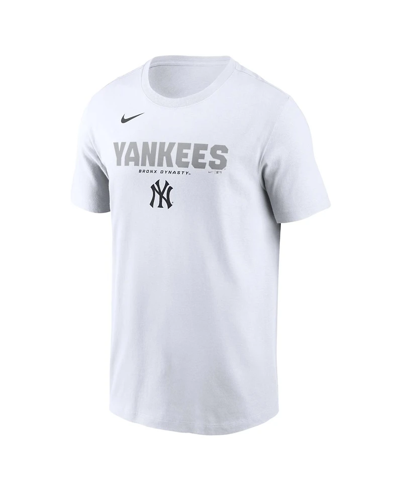 Nike Men's White New York Yankees Bold Team Name T-Shirt