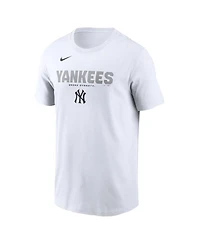 Nike Men's White New York Yankees Bold Team Name T-Shirt
