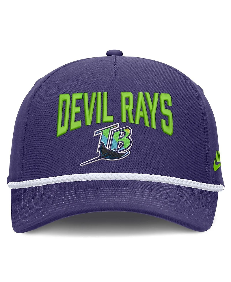 Nike Men's Purple Tampa Bay Rays Cooperstown Rise Adjustable Hat