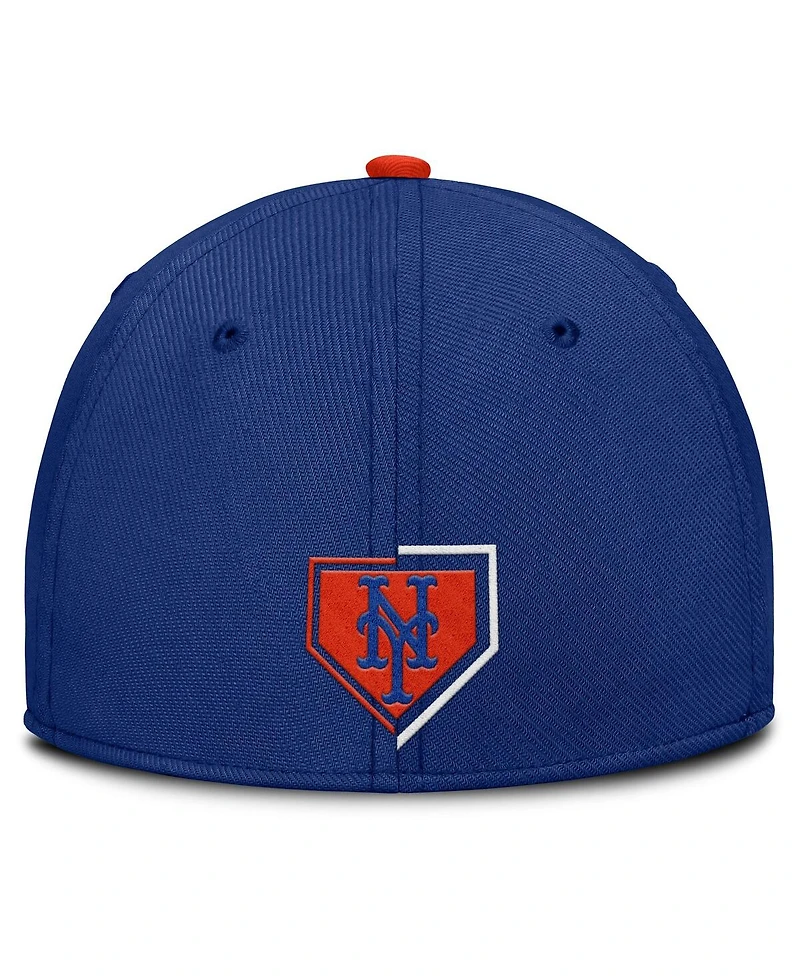 Nike Men's Royal New York Mets Primetime Rise Dri-fit Flex Hat
