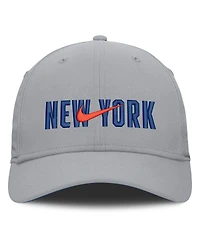 Nike Men's New Era Gray York Mets Primetime Dri-fit Rise Bozz Flex Hat