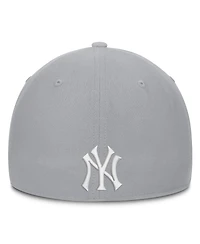 Nike Men's Gray New York Yankees Primetime Dri-fit Rise Bozz Flex Hat