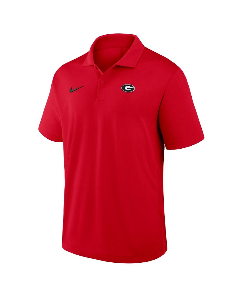 Nike Men's Red Georgia Bulldogs Primetime Victory Plus Dri-fit Polo Shirt