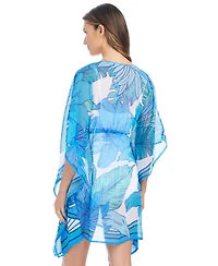 Bleu by Rod Beattie Women's Riviera Retreat Printed Cover-Up Swim Caftan