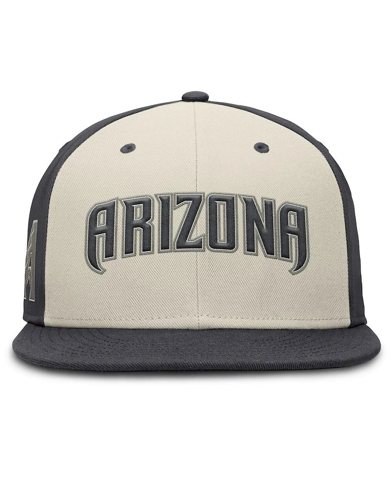 Nike Men's Cream Arizona Diamondbacks Dri-fit True Fitted Hat