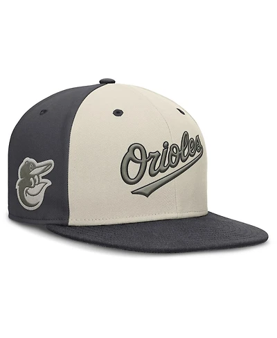 Nike Men's Cream Baltimore Orioles Dri-fit True Fitted Hat