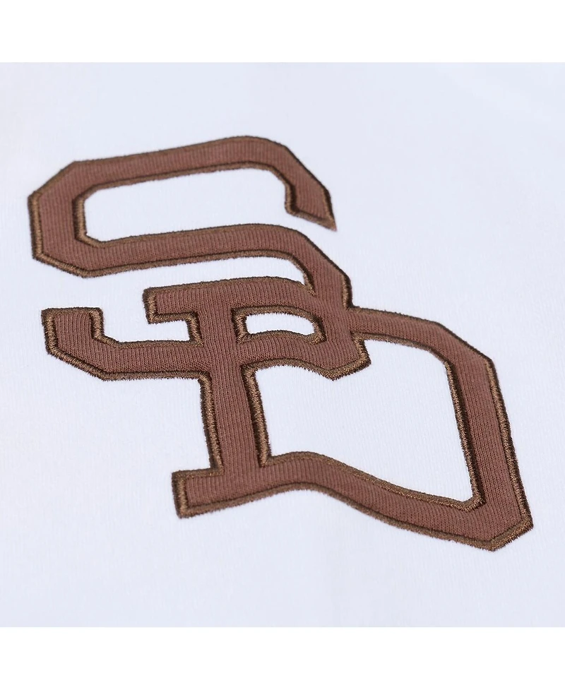 Mitchell & Ness Men's White San Diego Padres Cooperstown Collection Fleece Hoodie