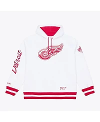 Mitchell & Ness Men's White Detroit Red Wings Arctic Fleece Hoodie