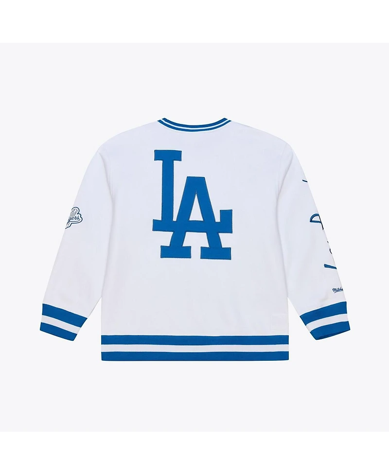 Mitchell & Ness Men's White Los Angeles Dodgers Arctic Fleece Sweatshirt