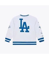 Mitchell & Ness Men's White Los Angeles Dodgers Arctic Fleece Sweatshirt