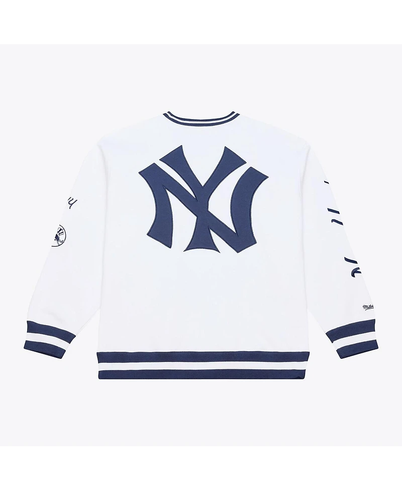 Mitchell & Ness Men's White New York Yankees Arctic Fleece Sweatshirt