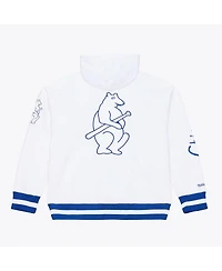 Mitchell & Ness Men's White Chicago Cubs Cooperstown Collection Fleece Hoodie